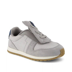 TRVL LITE Retro Runner Toddler Sneaker Water Repellent Grey Vintage Twill