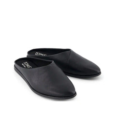 Womens Amelia Mule Black Faux Leather