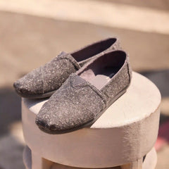 Mens Alpargata Classic Black Flecked Tweed