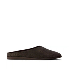 Womens Amelia Mule Chocolate Brown Metallic Suede