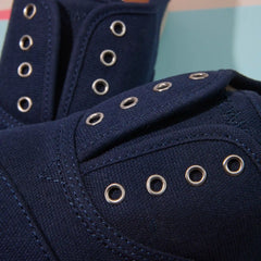 Cordones Plus Kids Sneaker Navy Canvas