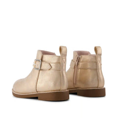 Seashell Metallic Faux Leather Mia Toddler Boot