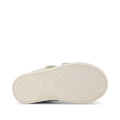 Cruz Double Strap Toddler Sneaker Egret Foil Rainbows