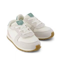 TRVL LITE Retro Runner Toddler Sneaker Water Repellent Multi Egret Vintage Twill