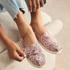 Alpargata Classic Kids Shoe Pink Quartz Floral