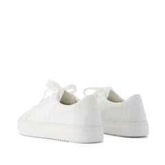 Womens Izzy Lace-Up Sneaker White Faux Leather