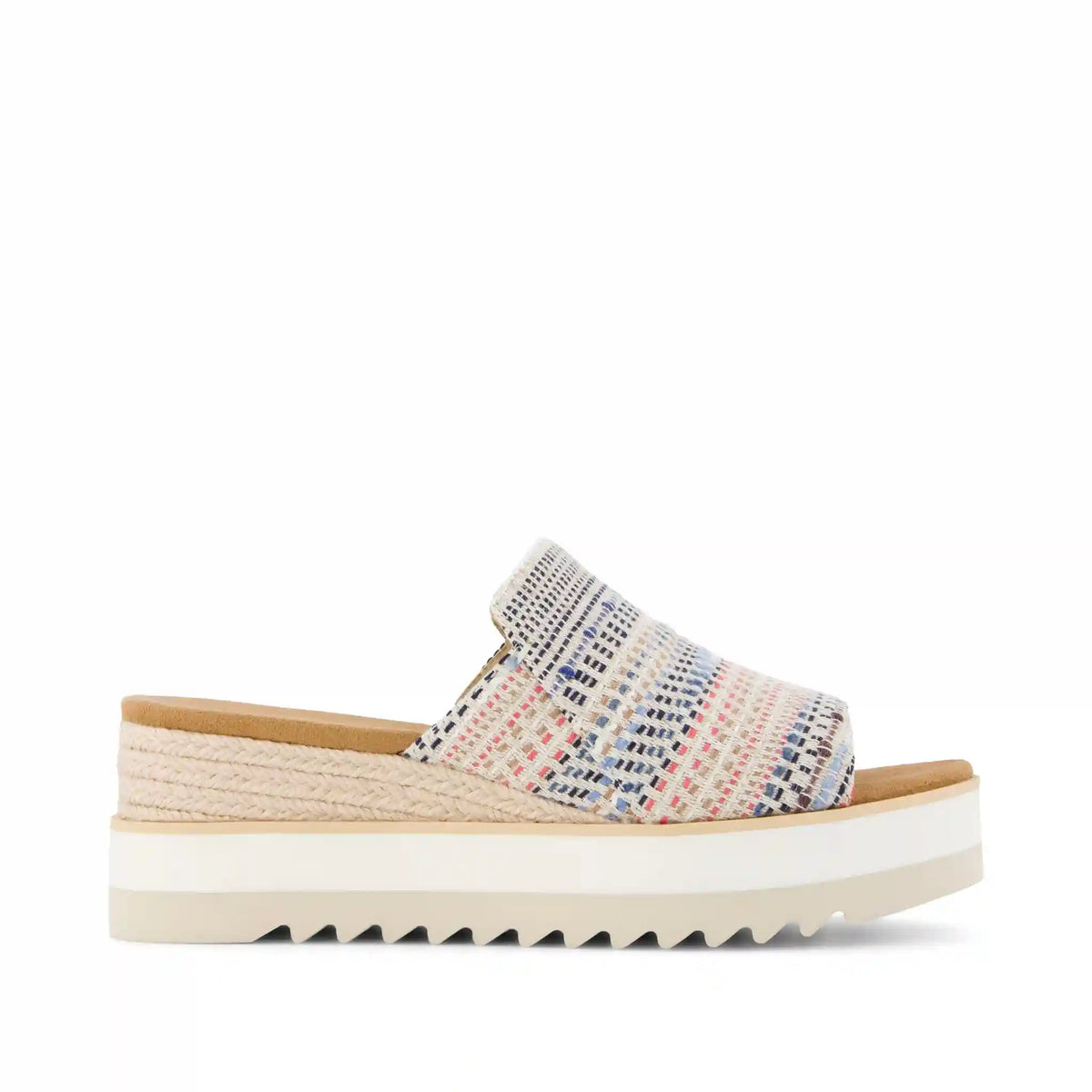 Womens Diana Mule Wedge Sandal Global Stripes
