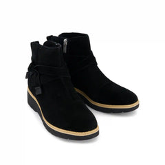 Womens Marlow Boot Water Repellent Black Suede