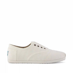Womens Cordones Plus Sneaker White Canvas