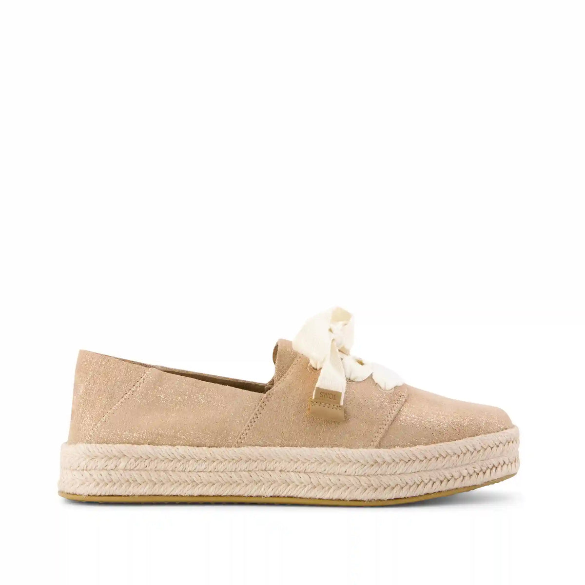 Womens Carolina Lace-Up Espadrille Bronze Crosshatch Suede