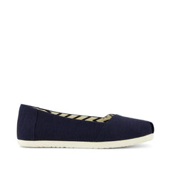 Womens Alpargata Ballet Flat Navy Heritage Canvas
