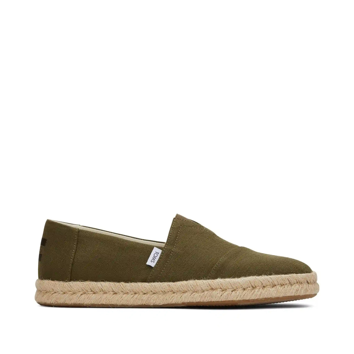 Alpargata Rope 2.0 Espadrille Olive Recycled Cotton Slubby Woven