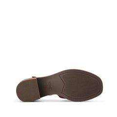 Womens Ines Heel Burgundy Nubuck Leather