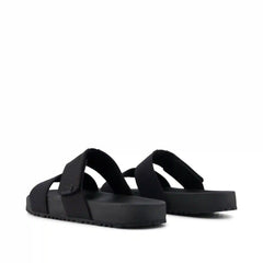 Mens Nico Sandal Black Canvas
