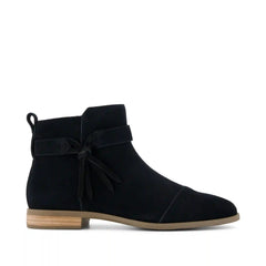 Womens Stacey Ankle Bootie Black Suede