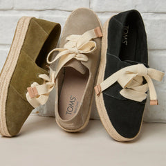 Womens Carolina Lace-Up Espadrille Black Suede