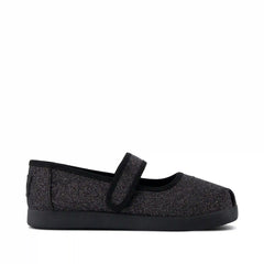 Nora Mary Jane Black Iridescent Glimmer Kids Shoe