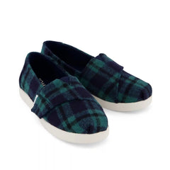Alpargata Classic Kids Shoe Navy Plaid