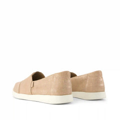 Womens Alpargata Plus Bronze Metallic Crosshatch Suede