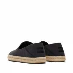 Santiago Loafer Black Recycled Cotton Canvas