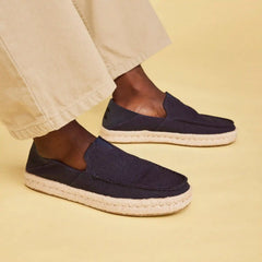 Alonso Navy Heritage Canvas Rope Loafer