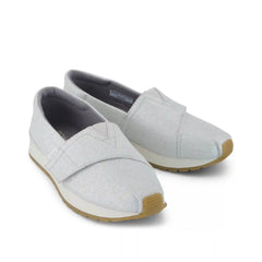 Resident Plus Kids Sneaker Silver Metallic Twill