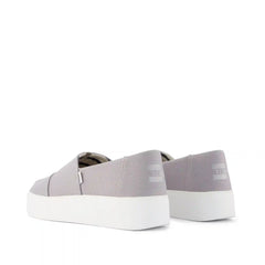 Womens Asher Platform Slip On Sneaker Grey Canvas