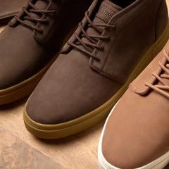 Mens Carlo Mid Terrain 2.0 Sneaker Water Resistant Oak Brown Leather