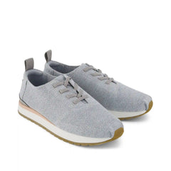 Womens Resident Plus Lace-Up Grey Knit