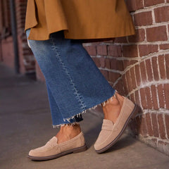Womens Marie Loafer Taupe Suede