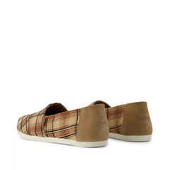 Womens Alpargata Classic Toffee Textured Plaid