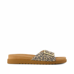 Womens Marin Slide Sandal Leopard Print