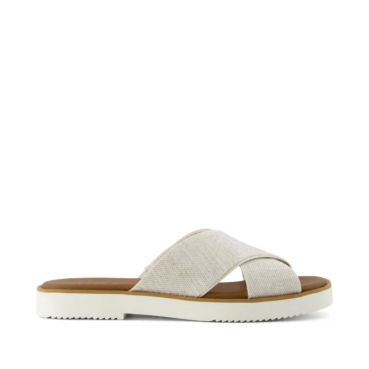 Mae Crossover Slide Sandal Natural Yarn Dye