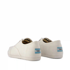 Womens Cordones Plus Sneaker White Canvas