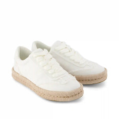 Womens Jesse Espadrille Sneaker White Canvas
